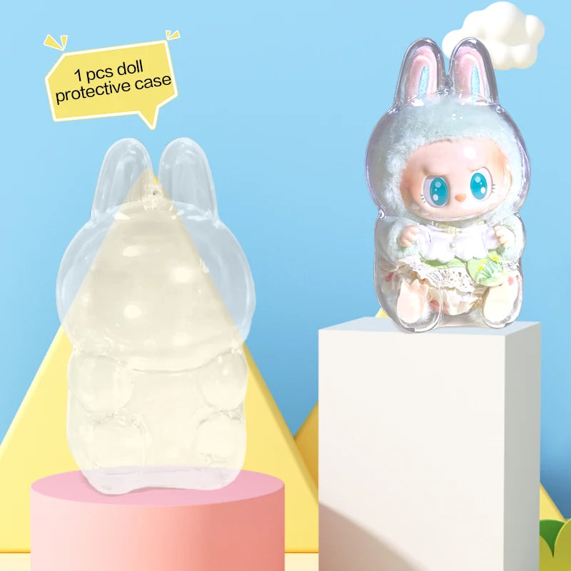Labubu Plastic Case Backpack Charms