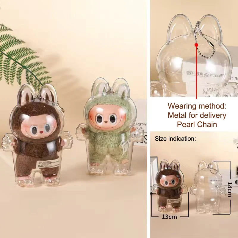 Labubu Plastic Case Backpack Charms
