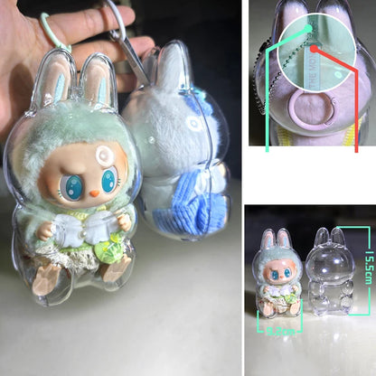 Labubu Plastic Case Backpack Charms